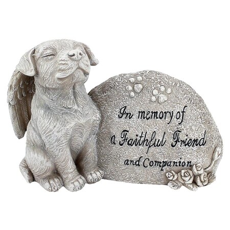 Design Toscano Forever in Our Hearts Memorial Dog Statue QL593931